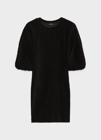 Черное кэжуал платье футляр Bershka однотонное