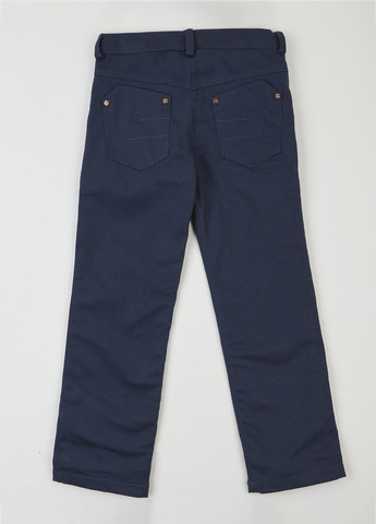 Темно-синие демисезонные прямые джинсы Одягайко