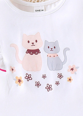 Комбінований літній комплект (блуза, штани) SHEIN