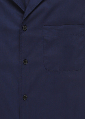 Синяя кэжуал рубашка однотонная Kiomi