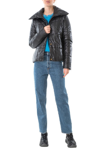 Чорна демісезонна куртка Trussardi Jeans