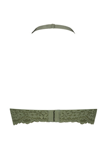 Зелений бралетт бюстгальтер Hunkemoller без кісточок поліамід, мереживо