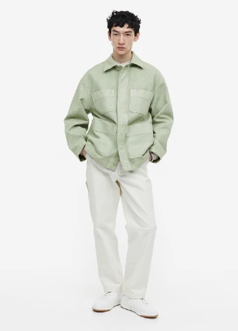 Фисташковая демисезонная куртка H&M
