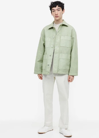 Фисташковая демисезонная куртка H&M