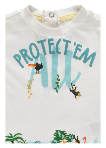 Белая летняя футболка Chicco