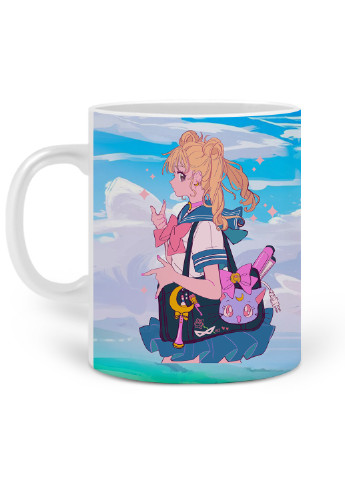Кружка Сейлор Мун (Sailor Moon) 330 мл Чашка Керамическая (20259-2910) MobiPrint (224806181)