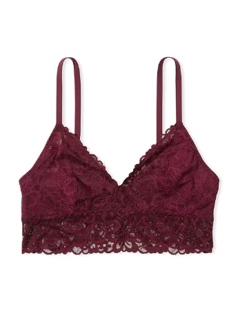 Бордовий демісезонний комплект (бюстгальтер, трусики) Victoria's Secret