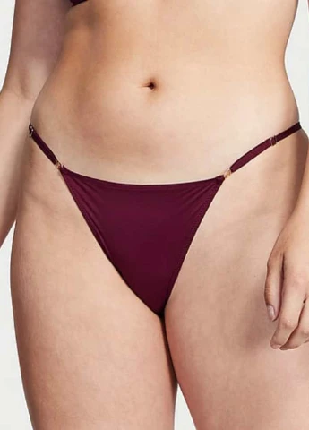 Бордовий демісезонний комплект (бюстгальтер, трусики) Victoria's Secret