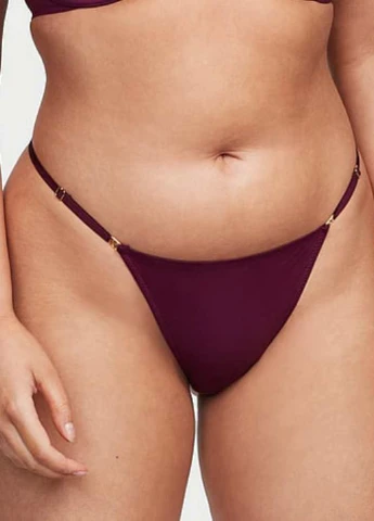 Бордовий демісезонний комплект (бюстгальтер, трусики) Victoria's Secret
