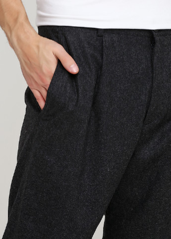 Темно-серые кэжуал демисезонные прямые брюки Cos