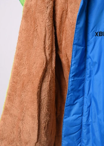 Блакитна демісезонна куртка дитяча осіння блакитна з капюшоном Let's Shop