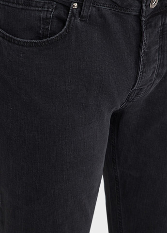 Черные демисезонные зауженные джинсы Mexx