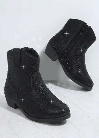 Черные осенние ботинки SHEIN