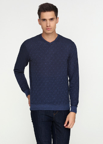 Темно-синий демисезонный пуловер пуловер MSY
