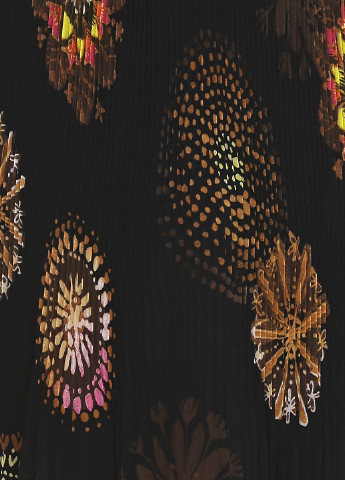 Черная кэжуал с рисунком юбка Chacok плиссе