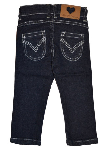 Синие демисезонные со средней талией джинсы Girandola