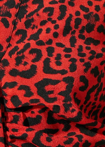 Красная кэжуал рубашка леопардовый KOTON
