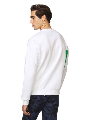 Свитшот United Colors of Benetton - Прямой крой рисунок белый кэжуал хлопок - (171136224)
