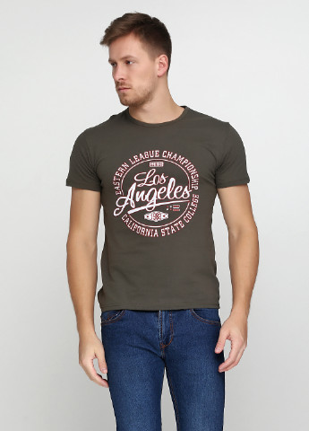 Хаки (оливковая) футболка LEXSUS