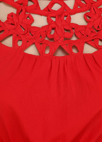 Красное кэжуал платье Savage однотонное
