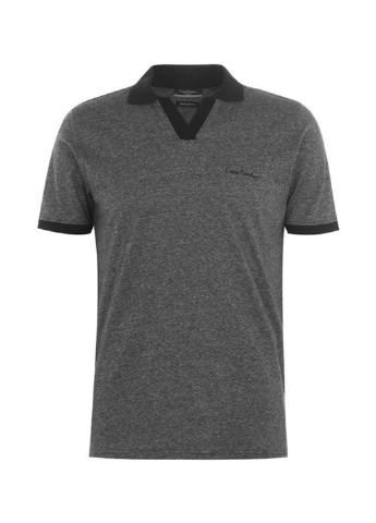 Темно-серая футболка-поло для мужчин Pierre Cardin с логотипом