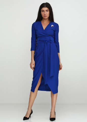 Синее кэжуал платье Just Woman однотонное
