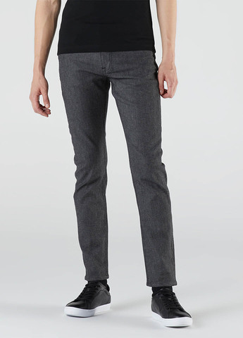 Серые демисезонные прямые джинсы Lacoste