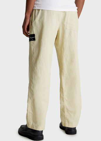 Бежевые кэжуал демисезонные прямые брюки Calvin Klein Jeans