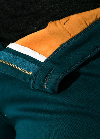 Изумрудные демисезонные зауженные джинсы Time of Style