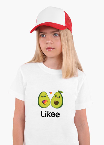 Біла демісезонна футболка дитяча лайк авокадо (likee avocado) білий (9224-1031) 164 см MobiPrint