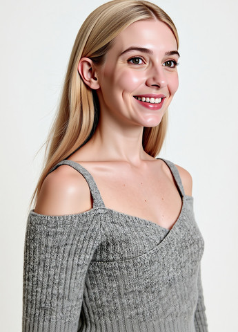 Серый демисезонный свитер Reserved