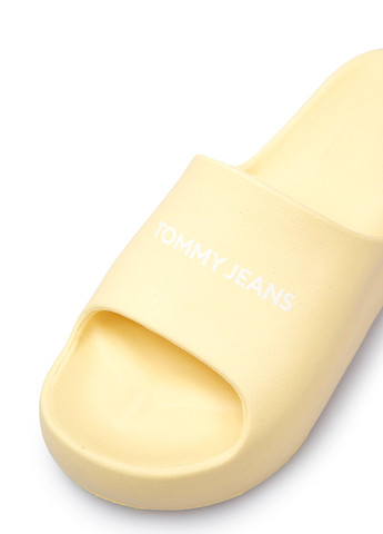 Желтые шлепанцы Tommy Jeans