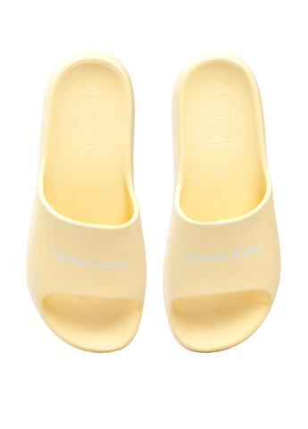Желтые шлепанцы Tommy Jeans