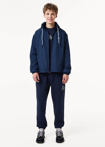 Темно-синя демісезонна вітровка Lacoste