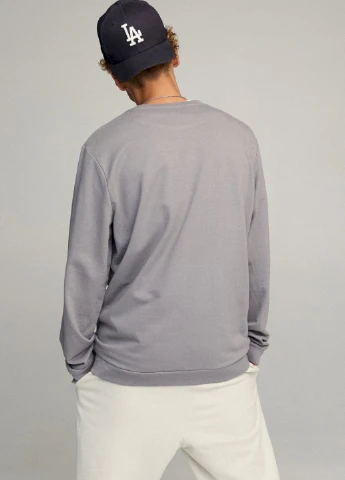 Сірий світшот чоловічий oversize /no flis/ YAPPI (252258865)