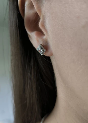 Серьги Silver Flame (350941274)
