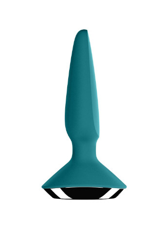 Анальная вибропробка Plug-ilicious 1 Petrol Satisfyer (252607098)