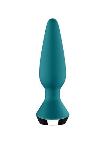 Анальная вибропробка Plug-ilicious 1 Petrol Satisfyer (252607098)
