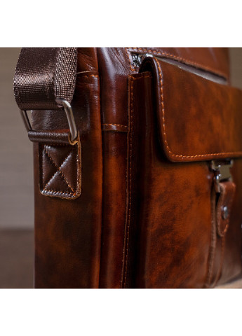 Мужская кожаная сумка 23х27х6 см Vintage (252130101)