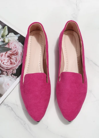 SHEIN Туфлі лофери рожевий з штучна замша, китай — демісезон (301767297)
