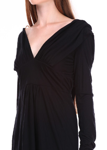 Черное кэжуал платье с длинным рукавом Killah однотонное