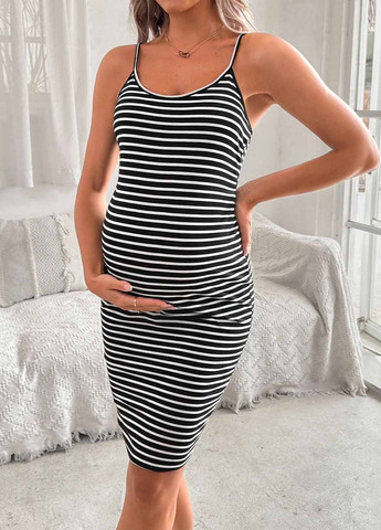 Чорно-білий літній комплект (топ, сукня) SHEIN