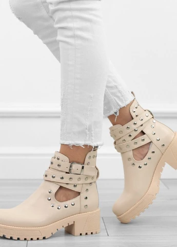 Осенние ботинки Collection Paris с заклепками из искусственной кожи
