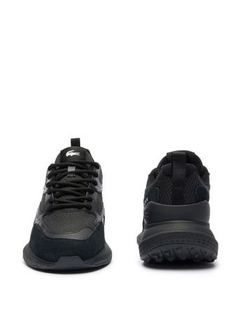 Черные демисезонные кроссовки Lacoste