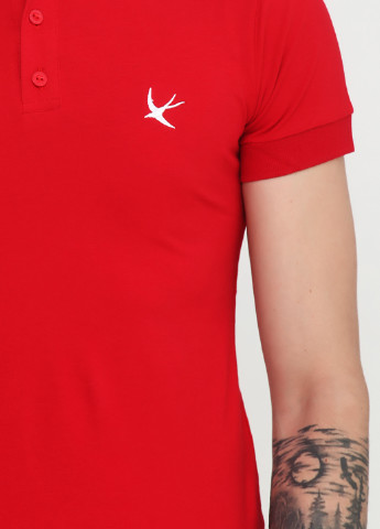 Красная футболка-поло для мужчин EL & KEN с логотипом