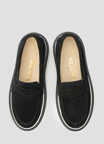 vm villomi Туфлі лофери чорний з натуральна замша, — демісезон (295484371)