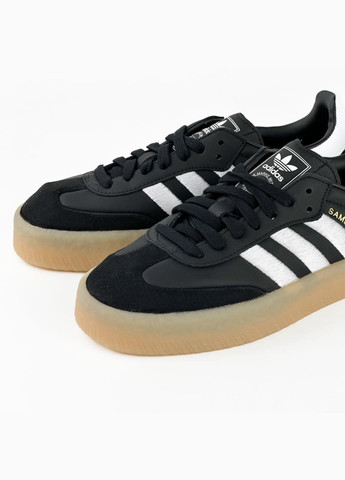 Кроссовки ID0436 adidas Sambae чёрно-белые демисезоны (317226126)