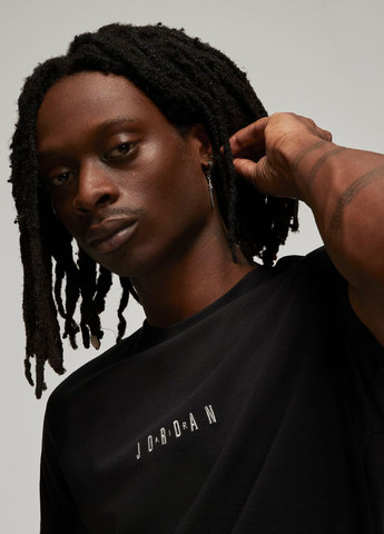 Черная футболка dm3182-010 Jordan MEMB AIR CREW