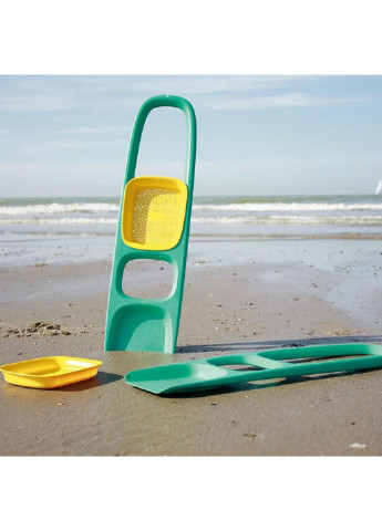 Игрушка для песка Лопатка SСOPPI с ситом для песка и снега зеленый + желтый (170204) Quut (254082726)