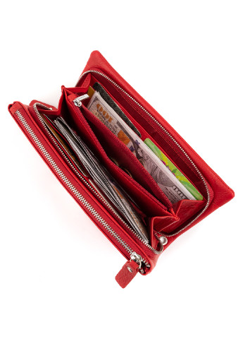 Жіночий шкіряний гаманець-клатч 20,8х10х2 см st leather (252130357)